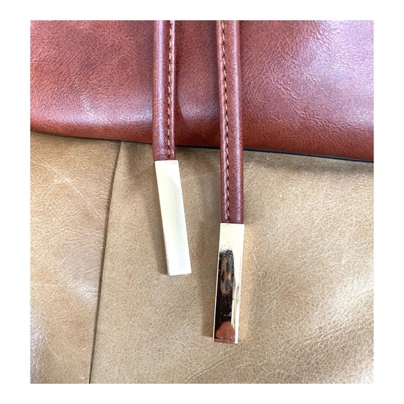 Artificial Leather Backpack, Yellow Gold Hardware - Picture 11 of 13